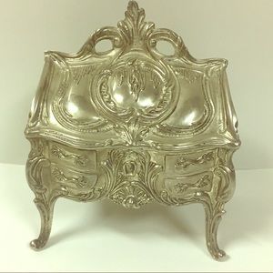 Antique Jewelry Box Casket Trinket Box